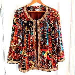Joan Rivers Multicolor Embellished Jacket NWOT - 2X